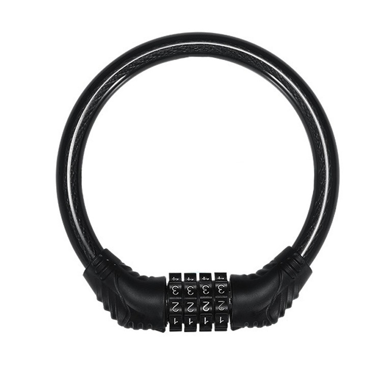 Khóa Xe Đạp,  Xe Máy 4 Số Chống Trộm Bọc Cáp