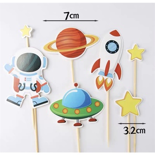 Set que cắm phi hành gia + đĩa bay + tên lua