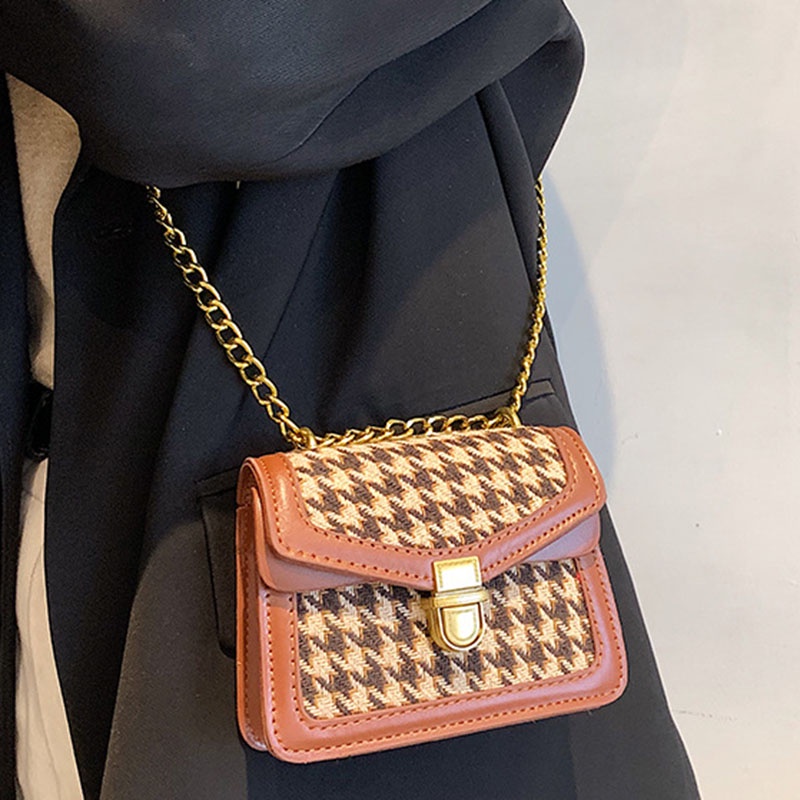 Túi Đeo Chéo mini Dây Mắt Xích Thời Trang Dành Cho Nữ