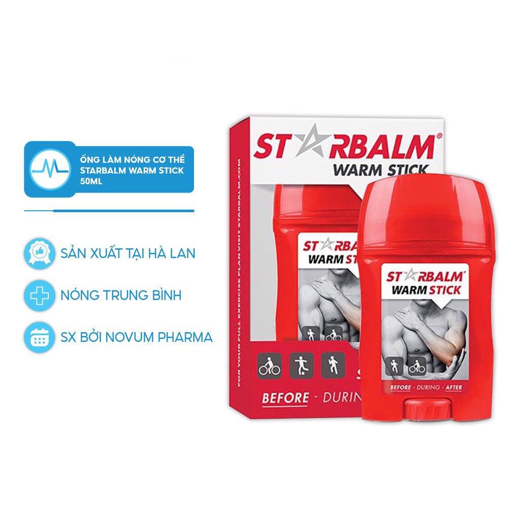 Ống làm nóng thể thao STARBALM Warm Stick 50ml dùng trước và sau khi vận động