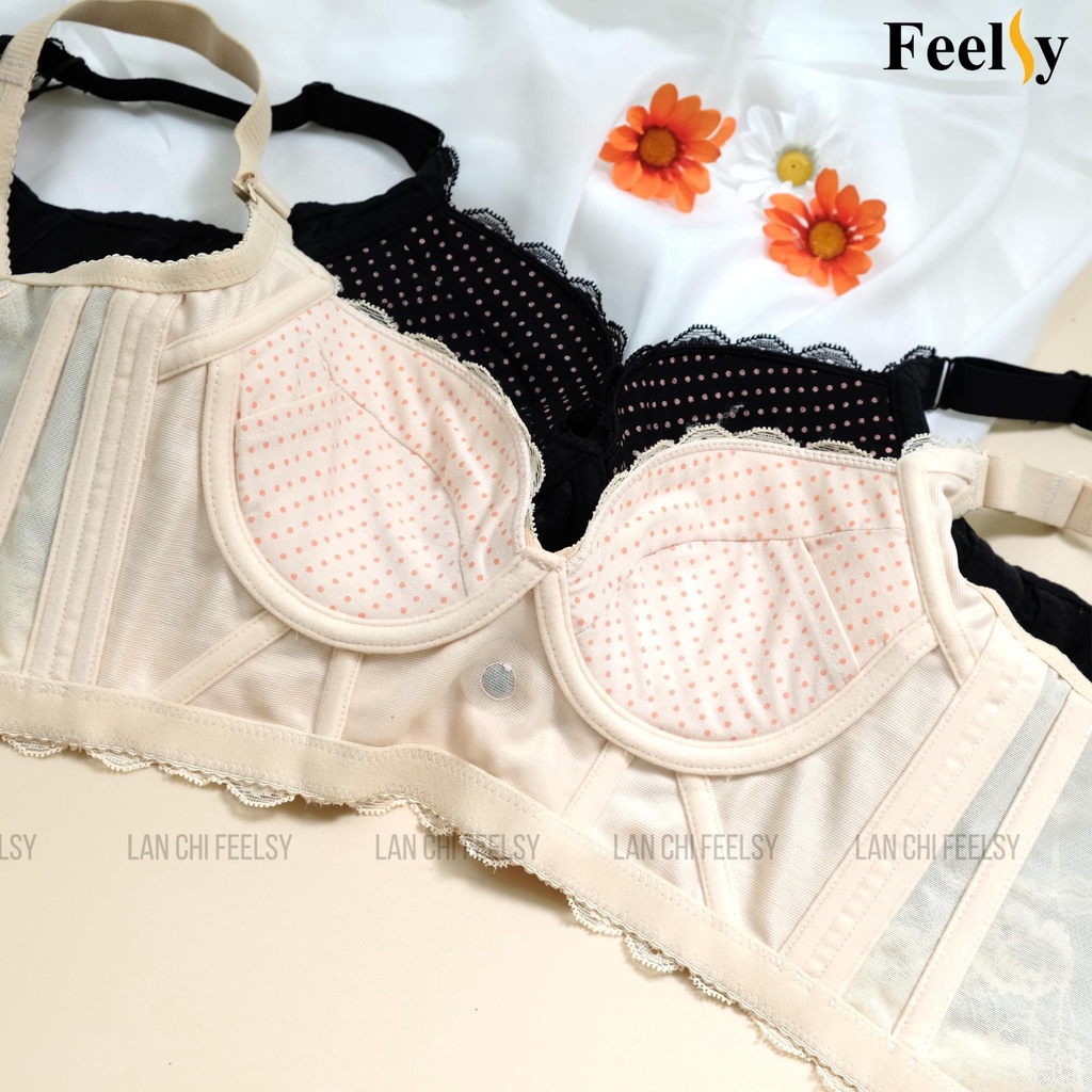 Áo gen định hình Embra áo đệm nâng 2cm, lưng dài 15cm định hình cơ thể gen gọn ngực EBDDH12