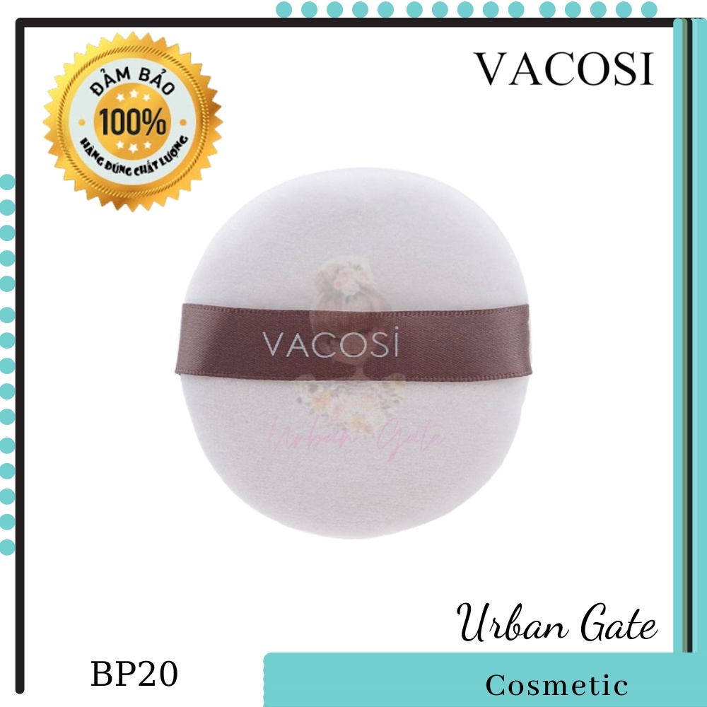 [Có sẵn] Bông phấn tròn trang điểm cotton Vacosi Small White Round Puff BP19/BP20