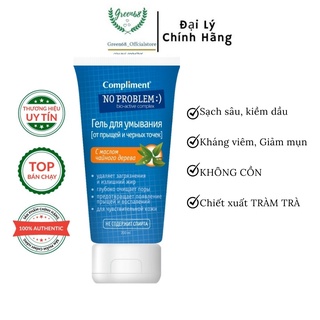 [HÀNG NGA] Sữa Rửa Mặt NO PROBLEM COMPLIEN 200ml Chiết Xuất Tràm Trà, Giảm Sưng Viêm Ngừa Thâm Mụn Chứa Salicylic Acid