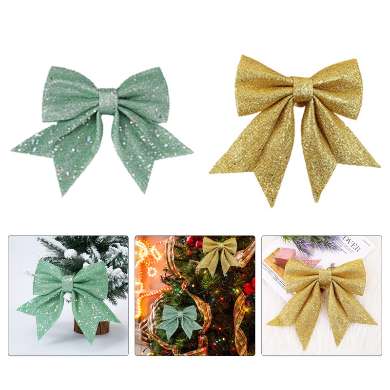 Nơ Lấp Lánh Trang Trí Cây Thông Noel