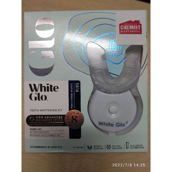 Bộ làm trắng răng White Glo White Accelerator Blue Light Teeth Úc