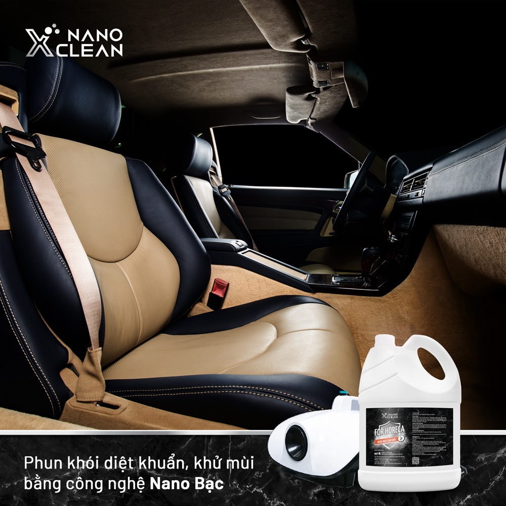 Dung dịch tạo khói, phun khói Nano Xclean For Horeca - khử Mùi ô tô, nhà hàng, bếp, khách sạn, phòng kín (combo 5L&amp;1L)