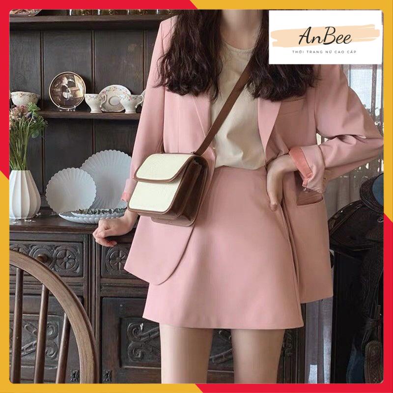 Set Vest Chân Váy, Set Vest Công Sở Trẻ Trung Nhiều Màu ANBEE
