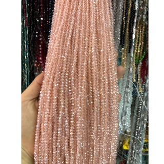 Pha Lê tròn 6 ly hồng pastel siêu đẹp ❤️❤️❤️