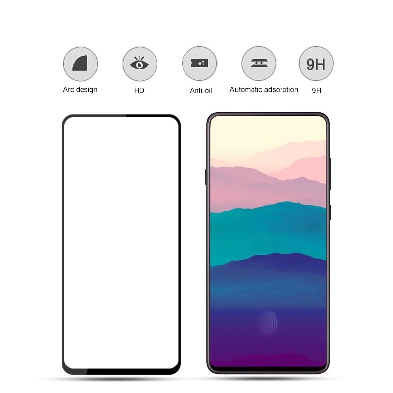 Miếng Dán Kính Cường Lực Full Màn 9D Cho Samsung Galaxy A90 - Đen