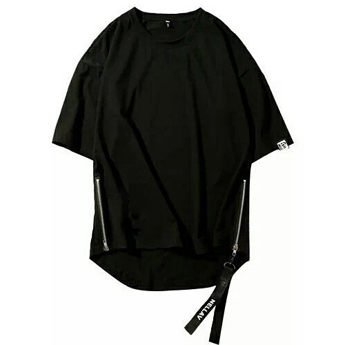 Áo Thun unisex Lai Bầu Zip Eo chất 100% COTTON THOÁNG MÁT Zip Eo_fOX | BigBuy360 - bigbuy360.vn