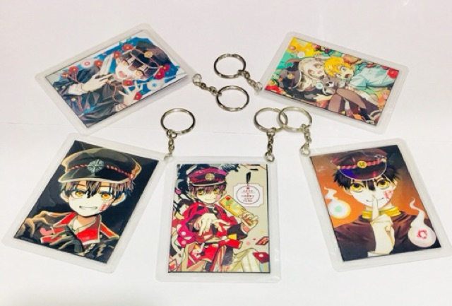 Combo 5 móc khoá jibaku shounen hanako-kun nhựa ép ngẫu nhiên