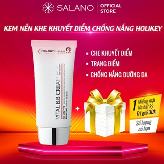 Kem nền che khuyết điểm cho da dầu chống nắng giảm mụn se lỗ chân lông lên tone da BB CREAM HOLIKEY SALANO BBSLN03