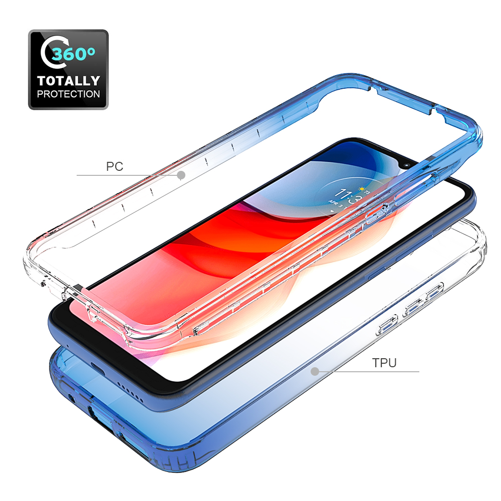 Ốp Lưng Trong SuốT ChốNg SốC MàU Gradient Cho Motorola Moto G Play