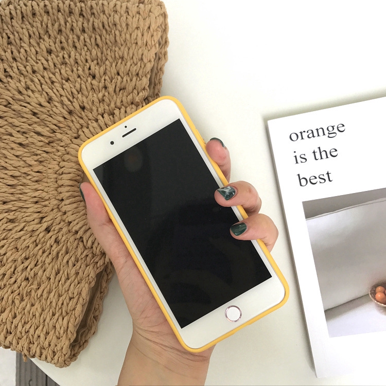 Ốp Điện Thoại Mềm Chống Rơi Hình Quả Cam Cho iphone 11 12 13 14 15 pro max xs xr x 6 6s 7 8 + 6 + 7 + 8 +
