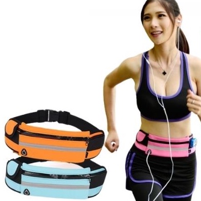 Túi Đeo Bụng Đeo Hông Chạy Bộ Nam Nữ Chống Nước Cao Cấp, Đai Chạy Bộ Để Điện Thoại có lỗ tai nghe tiện dụng