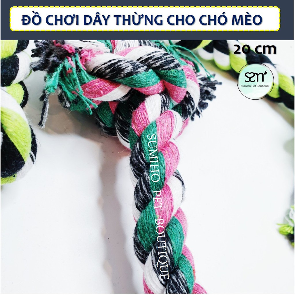 Đồ chơi tương tác với thú cưng Sumiho - Dây thừng 20cm (giao màu ngẫu nhiên)