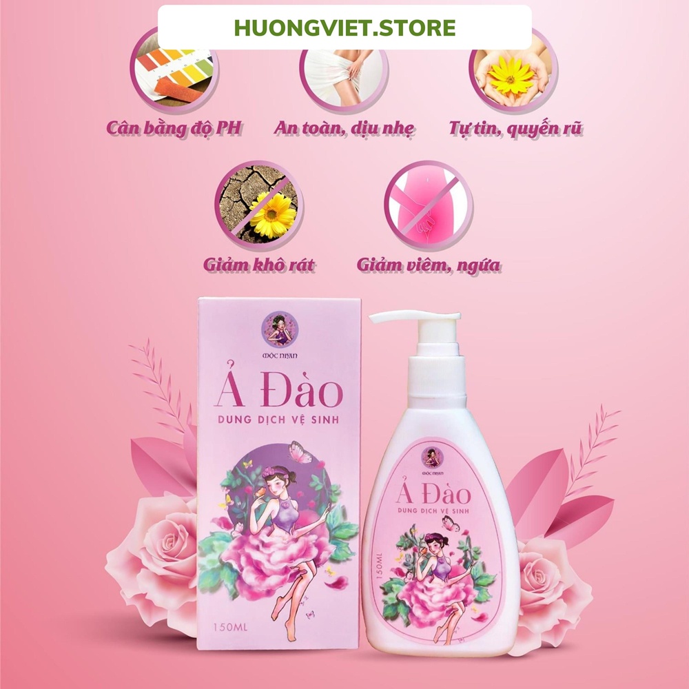 Nước Rửa Dung Dịch Vệ Sinh Chăm Sóc Se Khít Vùng Kín Phụ Nữ Thảo Mộc Thiên Nhiên Ả Đào Mộc Nhan Natural 150ml