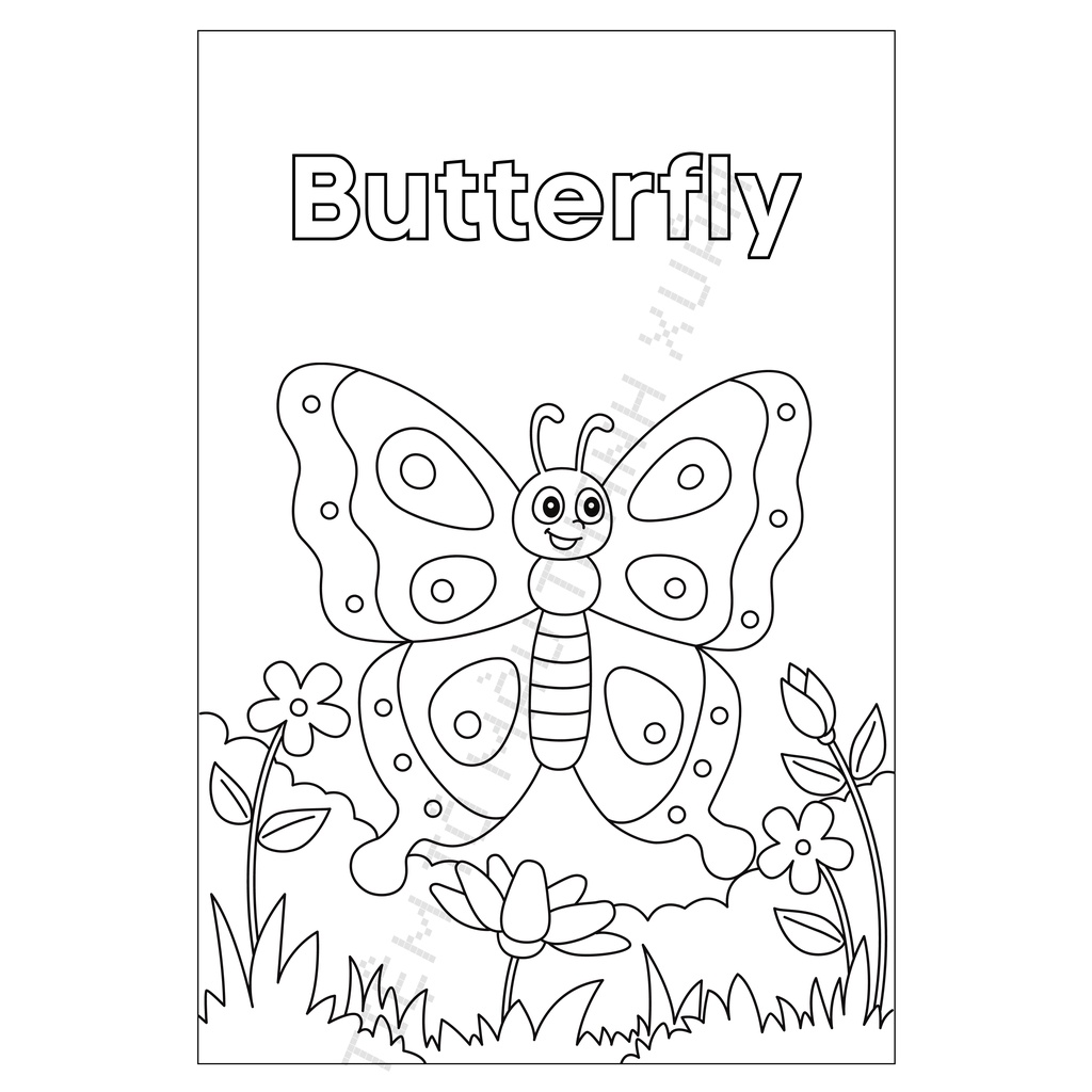 Set 50 Tờ Tranh Tô Màu Hình Động Vật Có Từ Tiếng Anh Size A5 Cho Bé Màu Sáp, Màu Chì - Tiệm Tô Màu Thanh Xuân