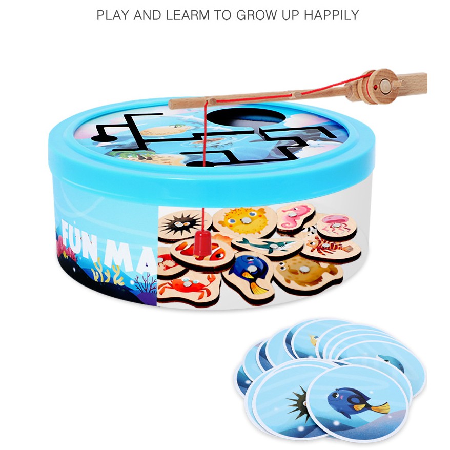 Câu cá gỗ phiên bản hộp tròn cao cấp mới nhất 2021