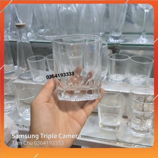 FREESHIP50K Cốc thủy tinh uống nước vát đáy 280ml 6 chiếc