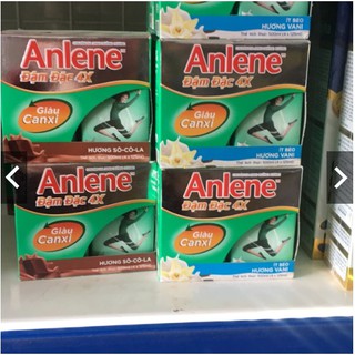 Sữa Anlene nước Đậm đặc 4X hương Vani 110ml (4 hộp)