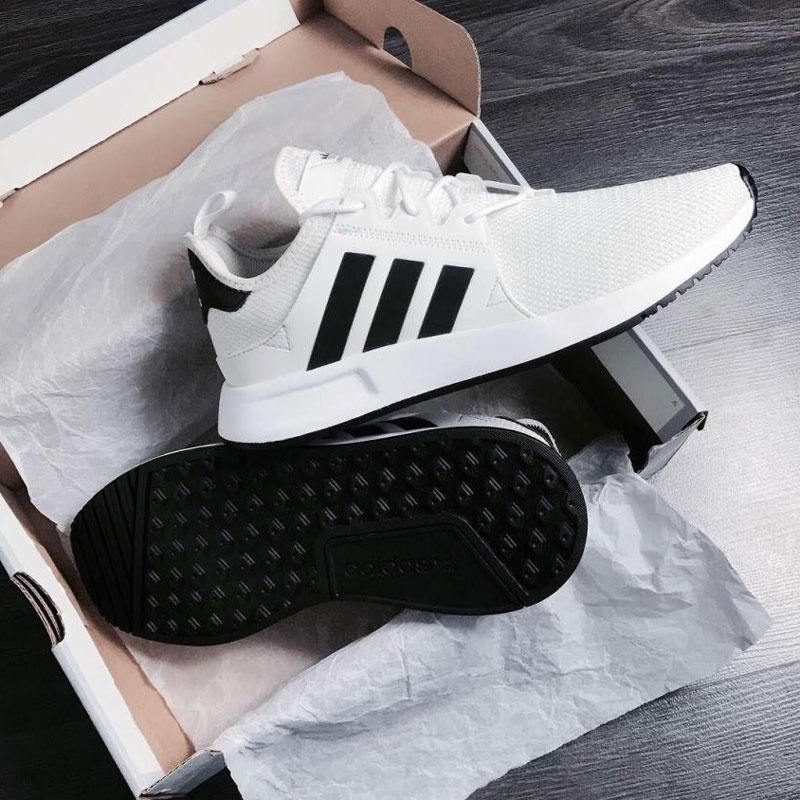 Giày Sneaker Nam Nữ Adidas Xprl Trắng Kẻ Đen Phản Quang