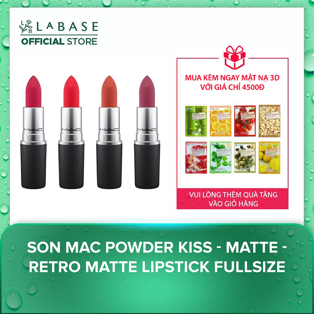 Son MAC Powder Kiss - Matte - Retro Matte Lipstick Fullsize