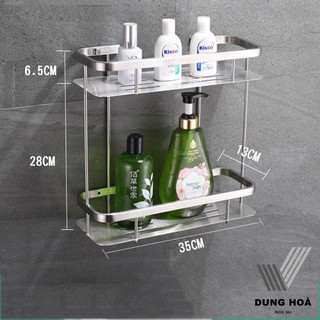[INOXSUS304] Kệ thẳng đơn/2 tầng nhà tắm