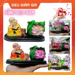 TƯỢNG CHÚ TIỂU ĐỌC SÁCH BÊN CHẬU SEN