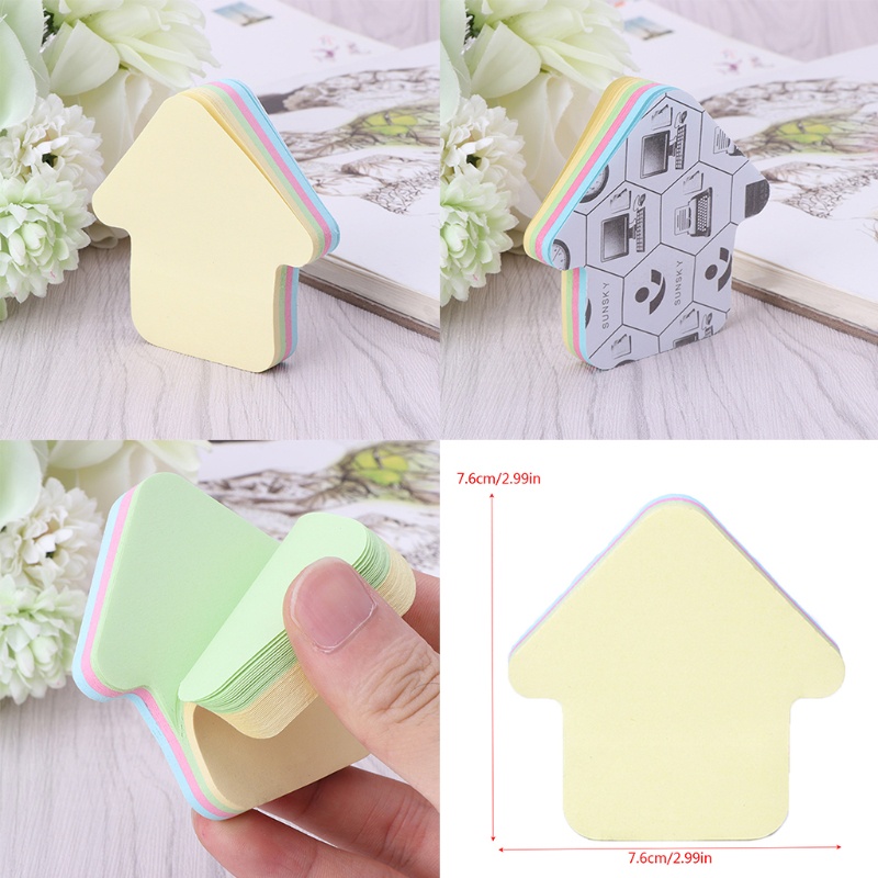 Bộ 100 Trang Giấy Ghi Chú Tự Dính Hình Lá Cờ Dễ Thương