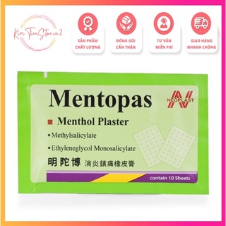 Miếng Dán Giảm Đau Mentopas Menthol Plaster Thái Lan