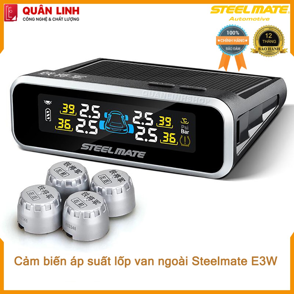 Cảm biến áp suất lốp Steelmate E3W van ngoài - bảo hành 01 năm