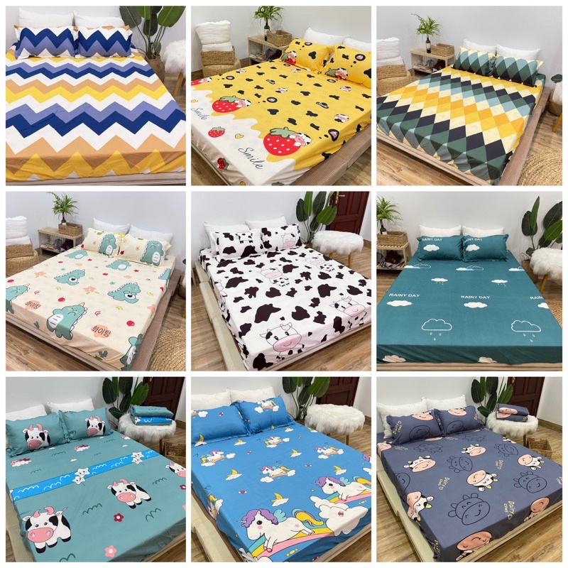 Ga Gối Trải Giường Poly Cotton M6/M8 Nhiều Mẫu Tùy Chọn (Khách chọn mẫu để lại ghi chú or chát vs shop nhé) | BigBuy360 - bigbuy360.vn