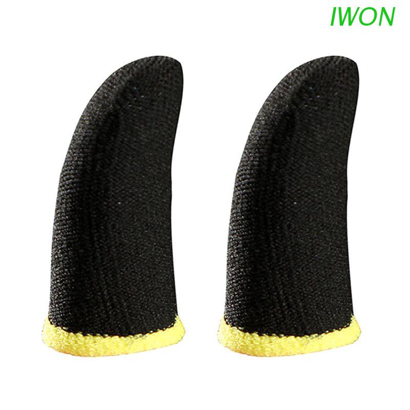 Cặp bao ngón tay chơi game bằng sợi carbon chống trượt thoáng khí cho iPhone/Android/
