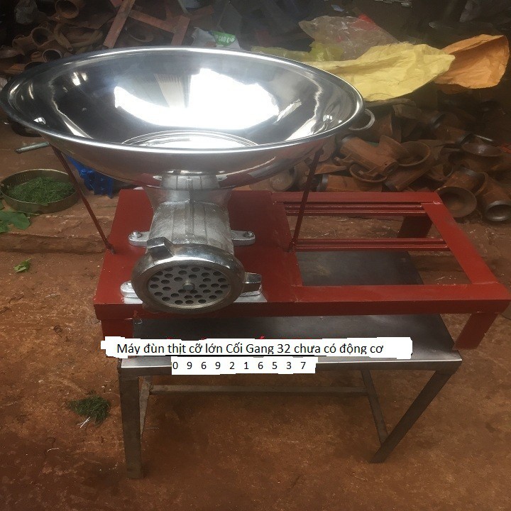 Máy đùn thịt cỡ lớn Cối Gang 32 chưa có động cơ