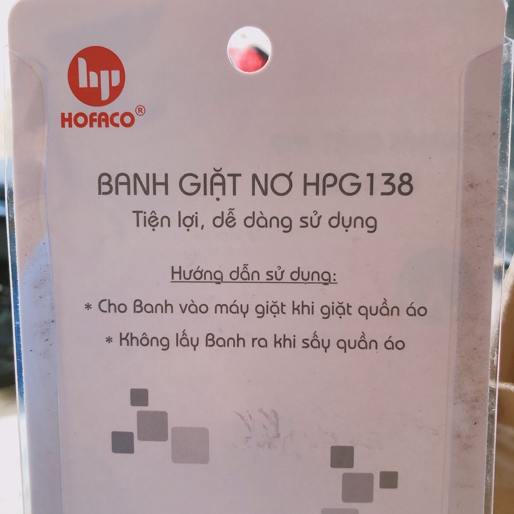 1 vĩ 3 banh giặt nơ loại lớn HPG138 HOFACO