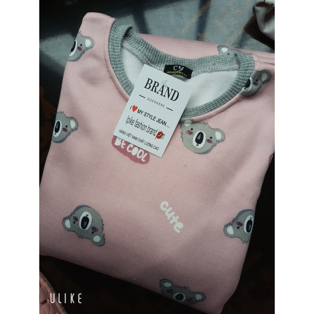 [Rẻ Vô Địch] Bộ Nỉ Bông Nữ Nhiều Hòa Tiết Chất Nỉ Lót Lông Qc Dày Dặn (ĐƯỢC CHỌN MÀU) | BigBuy360 - bigbuy360.vn