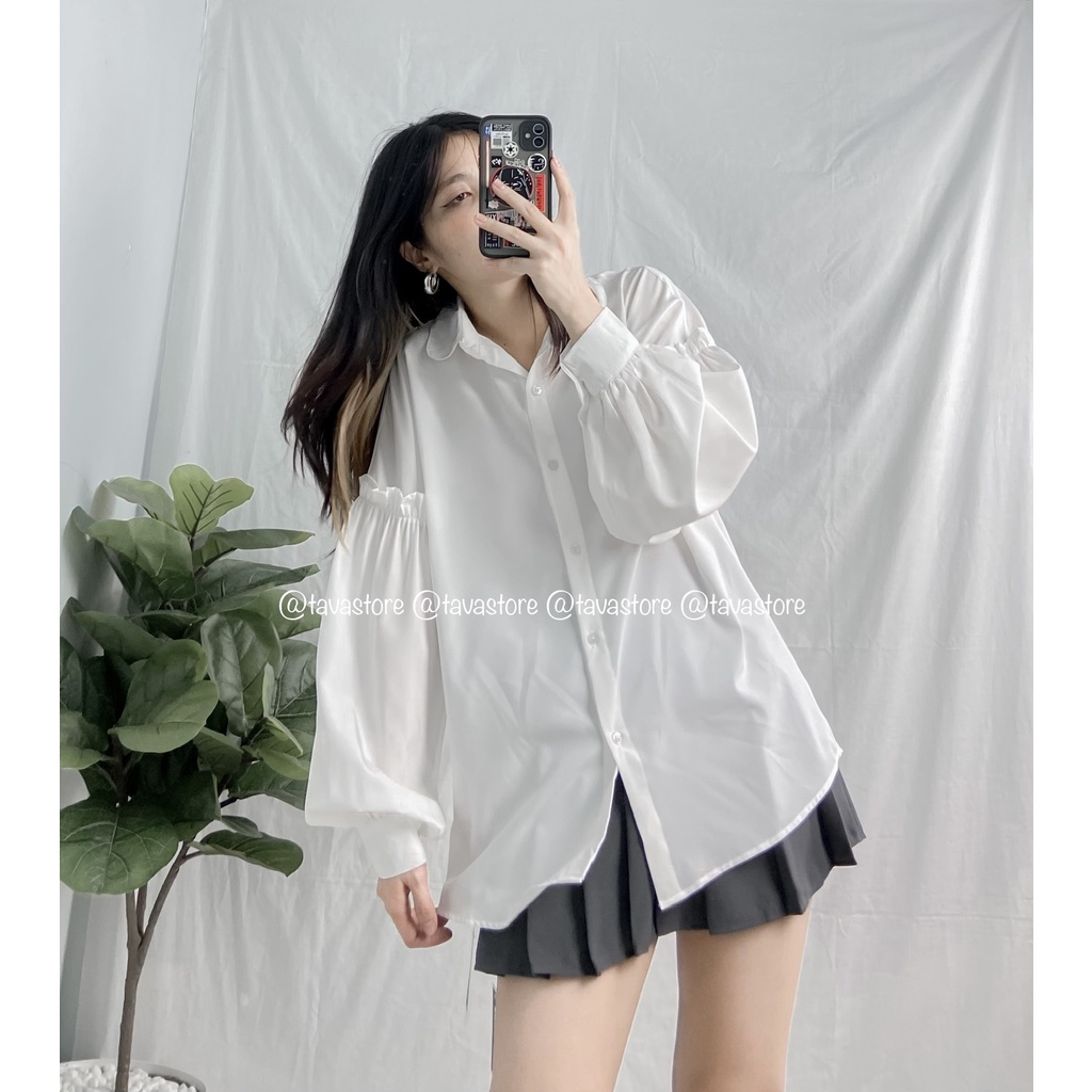 Áo sơmi tay phồng