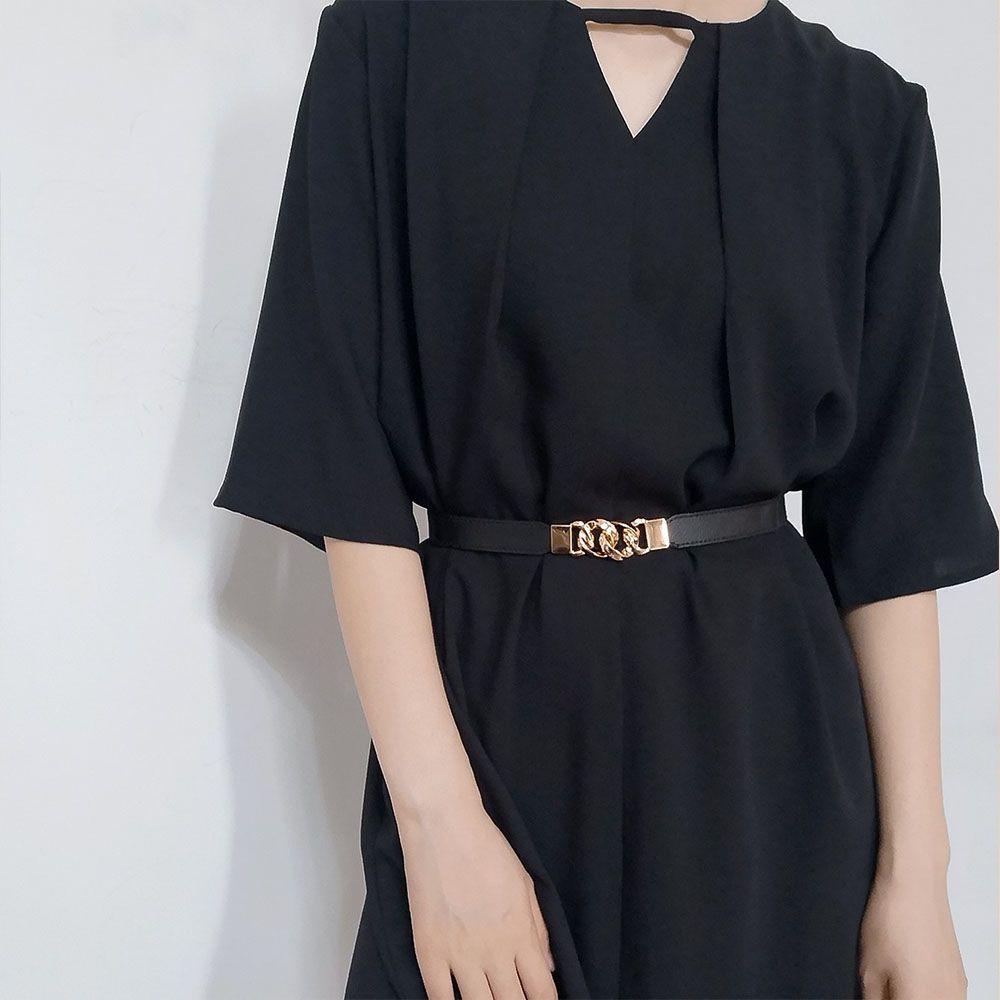 Thắt Lưng Da PU Co Giãn Có Thể Điều Chỉnh Thời Trang Cho Nữ