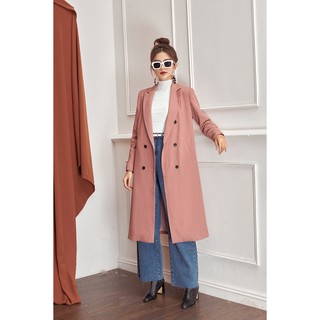 Áo khoác dạ cổ bẻ ve dáng dài- 92 Wear