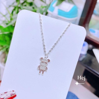 Dây chuyền nữ bạc thật mặt gấu con ngộ nghĩnh đáng yêu