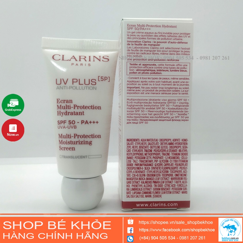 Kem chống nắng CLARINS 30ml hàng Pháp