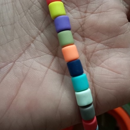 Hạt Đất Sét trụ 8mm Dùng Làm Trang Sức Diy