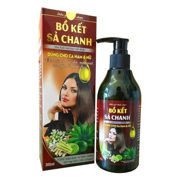 DẦU GỘI BỒ KẾT SẢ CHANH HƯƠNG HOA BƯỞI