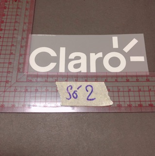 Sticker ủi, hình ủi, patch ủi chữ Claro (Phụ liệu may vá trang trí quần áo may mặc, Handmade, DIY)