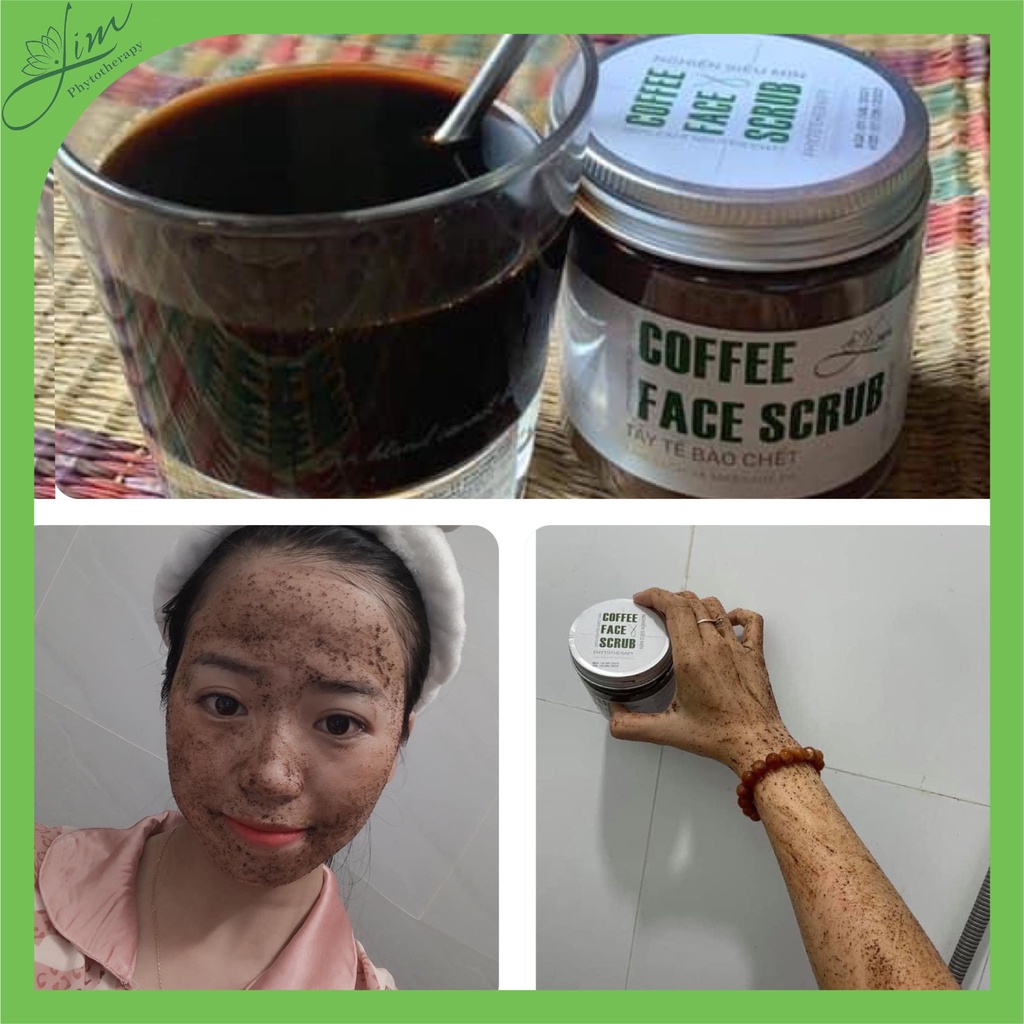 Tẩy tế bào chết coffee giúp trắng da ngừa mụn giảm thâm ngăn ngừa lão hóa da _ Lim farm & food