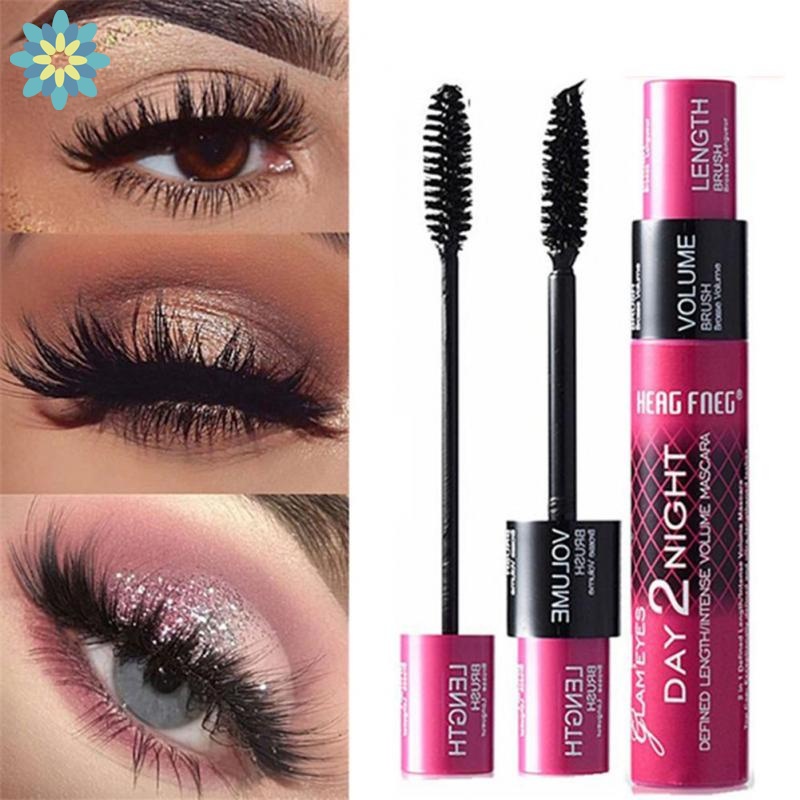[Hàng mới về] Mascara sợi tơ 4D màu đen chuốt dài dày và cong mi tự nhiên lâu trôi nhanh khô chống thấm nước