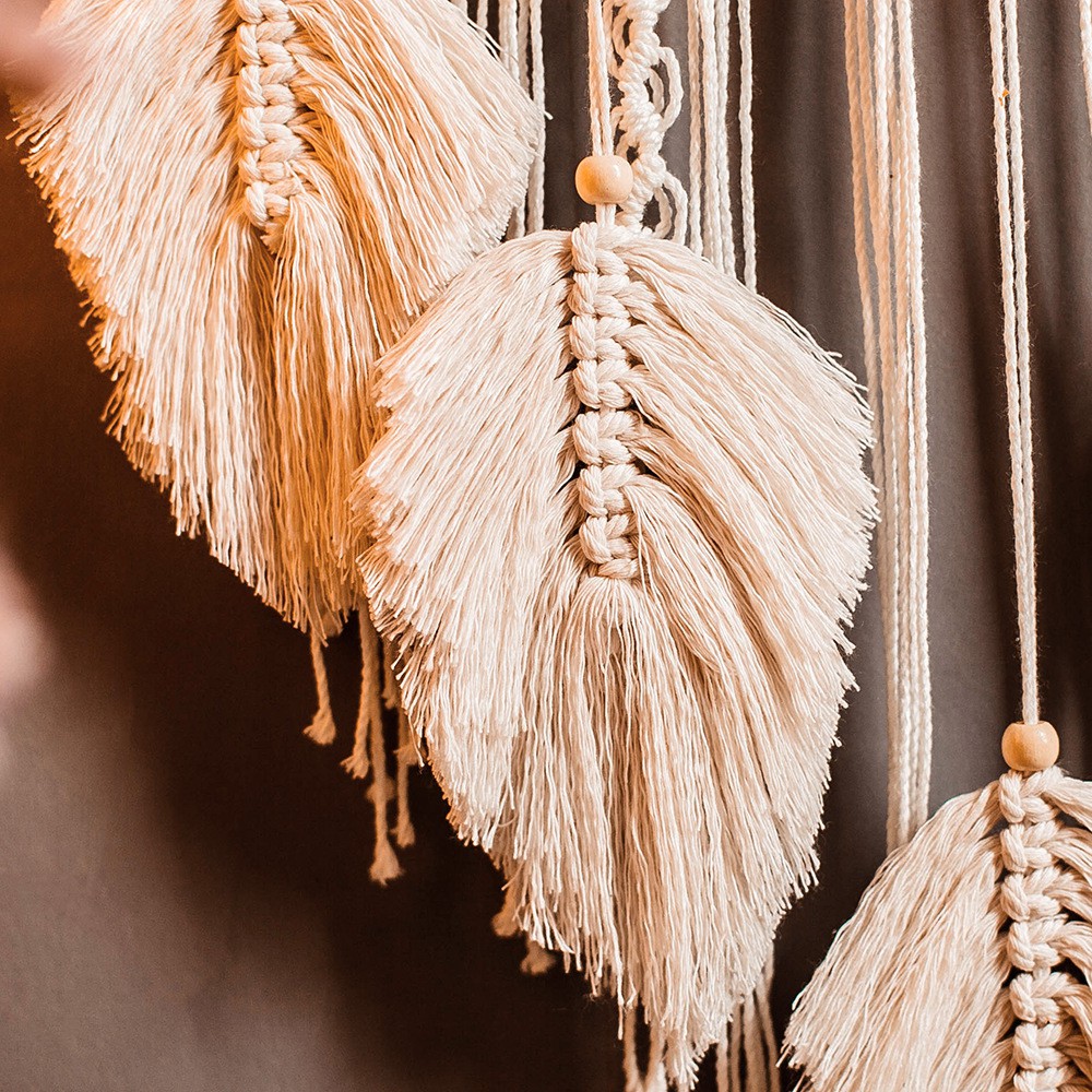 Dreamcatcher dệt tay thủ công nhiều tầng làm từ cotton trang trí nhà, shop, cafe phong cách Nordic Land