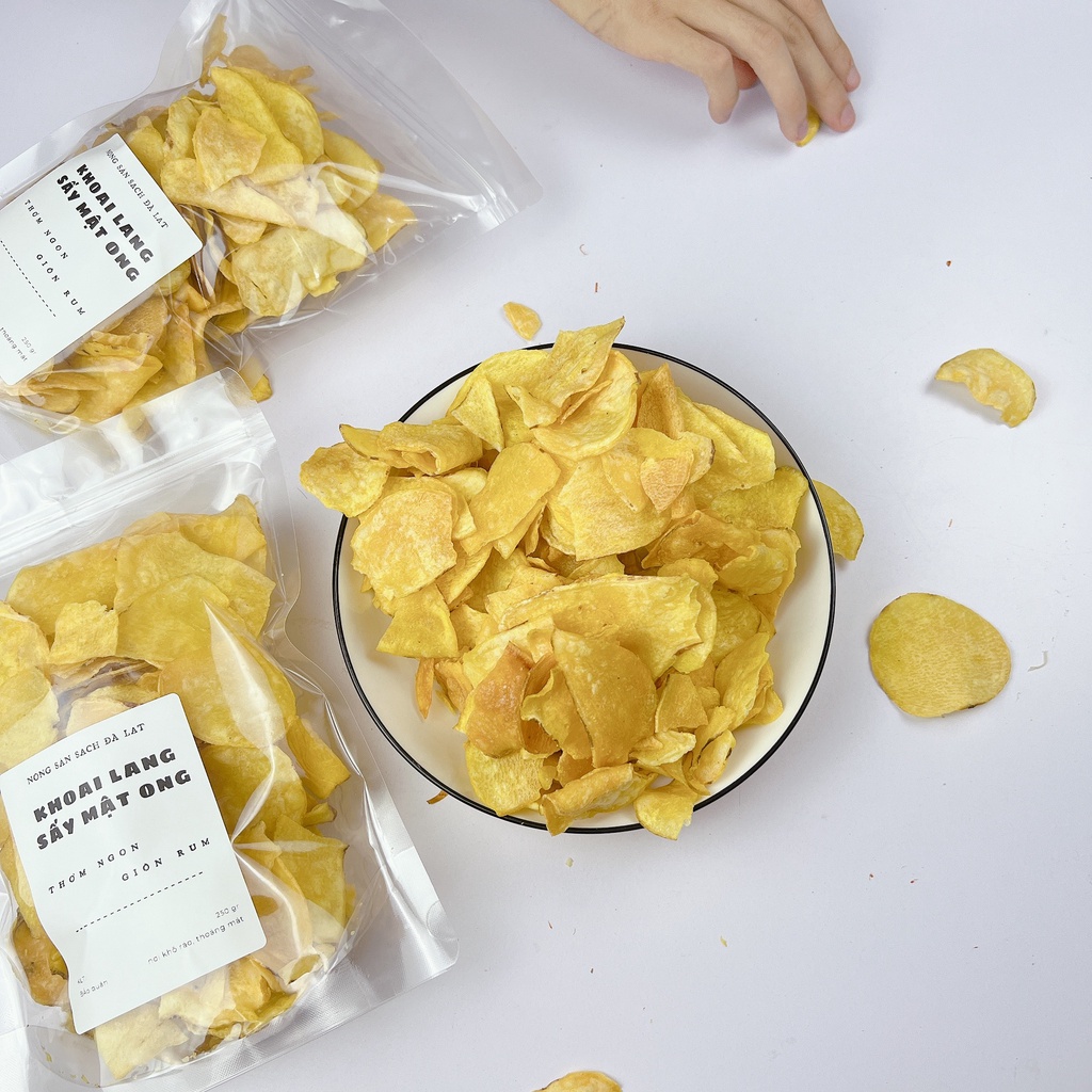 Khoai lang sấy mật ong đặc sản Đà Nẵng túi 250g giòn tan, béo ngậy
