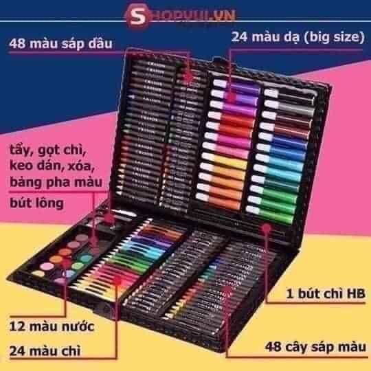 ️🎨 HỘP MÀU 150 CHI TIẾT CHO BÉ THOẢ SỨC SÁNG TẠO ️🎨 HÀNG LOẠI 1, Quà Tặng Cho Bé
